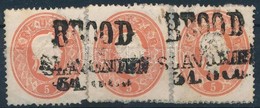 1861 3 X 5kr 'BROOD IN SLAVONIEN' - Altri & Non Classificati