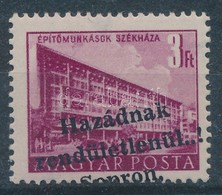 ** 1956 Sopron 3Ft Elcsúszott, Hiányos Felülnyomással, Bévi és METESZ Vizsgálójellel (52.000) - Sonstige & Ohne Zuordnung