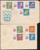 1963 Téli Olimpia (II.) - Innsbruck Vágott Sor 2 FDC-n (3.500) - Sonstige & Ohne Zuordnung