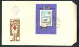 1964 Olimpia (II.)- Tokió Vágott Blokk FDC-n (5.000) - Sonstige & Ohne Zuordnung