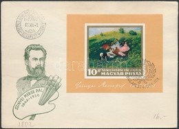 1966 Festmény (I.) Vágott Blokk FDC (4.000) - Sonstige & Ohne Zuordnung