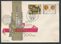 1977 Sopron Vágott Szelvényes Bélyeg FDC-n (3.500) - Altri & Non Classificati