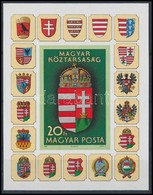 ** 1990 Magyar Köztársaság Címere Vágott Blokk (7.000) - Sonstige & Ohne Zuordnung