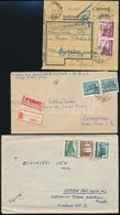 1952-1958 18 Db Küldemény Épületek Bélyegekkel - Gebraucht