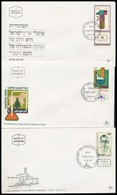 Izrael 1970-1978 8 Db Klf Tabos FDC - Altri & Non Classificati