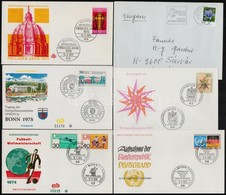 ** O NSZK 1969-1982 12 Db Motívum Sor + 5 Db FDC + 10 Db Futott Levél - Sonstige & Ohne Zuordnung