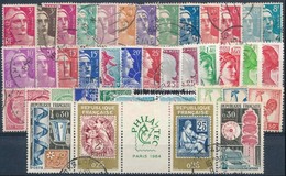 O 1936-1984 Franciaország 77 Db Bélyeg, Benne 3 Db Sor 2 Stecklapon - Altri & Non Classificati