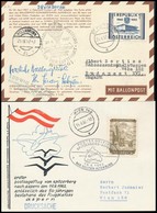 Ausztria 1957-1989 6 Db Ballonposta és Vitorlázó Repülés Küldemény - Altri & Non Classificati