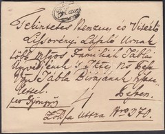 1837-1840 Portós Levél / Cover With Postage Due 'ERLAU' - Pest - Sonstige & Ohne Zuordnung