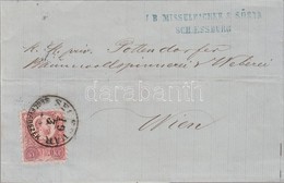 1872 Réznyomat 5kr Levélen / Mi 10 On Cover 'SEGESVÁR SEGESVÁRSZÉK' - 'WIEN' - Otros & Sin Clasificación