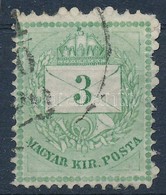 O 1874 3kr Finom Gyöngyjavítással (ex Lovász) - Altri & Non Classificati