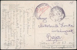 1917 Tábori Posta Képeslap 'M.KIR. EGYESITETT HONVÉD...' + 'HP 117/III' - Autres & Non Classés