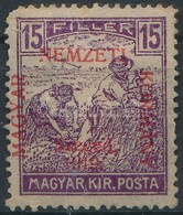 * Szeged 1919 Arató 15f, Bodor Vizsgálójellel (3.000) (sarokhiba) - Altri & Non Classificati