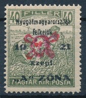 ** Nyugat-Magyarország II. 1921 Arató 40f Hármaslyukasztással Garancia Nélkül / No Guarantee - Otros & Sin Clasificación