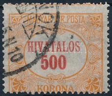 O 1921 Hivatalos 500K Képbe Fogazva - Autres & Non Classés