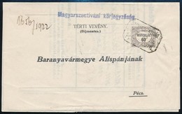 1922 Hivatalos 60f Térti-vevényen - Otros & Sin Clasificación