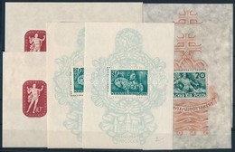 ** * 1940-1941 2-2 Db Árvíz, Mátyás, Művész Blokk - Otros & Sin Clasificación