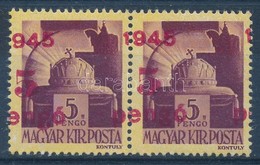 ** 1945 Kisegítő 5P/5P Erős Felülnyomat Elcsúszással (elvált Fogak) - Otros & Sin Clasificación