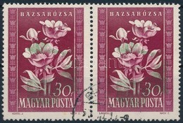 O 1950 Virág 30f Pár Jelentős Színelcsúszással - Autres & Non Classés