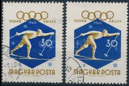 O 1960 Téli Olimpia 30f ,,bekötött Ujj' - Sonstige & Ohne Zuordnung