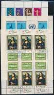 O 1974 Mona Lisa Teljes ív + 1977 Bélyegnap (50.) Teljes ív + 1979 Emberi Jogok Teljes ív (18.000) - Autres & Non Classés