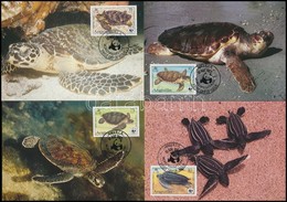 1983 WWF: Teknősök Sor 4 Db CM-en,
WWF: Turtles Set On 4 CM
Mi 541 - 544 A - Altri & Non Classificati