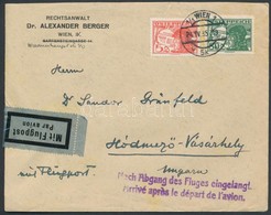 1935 Légi Levél Hódmezővásárhelyre / Airmail Cover To Hungary - Autres & Non Classés