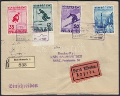 1936 Síverseny Sor Mi 623-626 FDC-n - Sonstige & Ohne Zuordnung