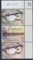 ** 2014 Europa CEPT, Hangszerek Sor ívsarki Szelvényes Párban Mi 385-386 - Altri & Non Classificati