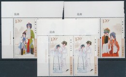 ** 2010 Kunqu, Kínai Opera Sor ívsarki Párokban Mi 4163-4165 - Sonstige & Ohne Zuordnung