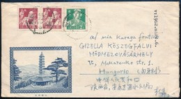 Kínai Népköztársaság 1962 Levél Magyarországra 3 Bélyeggel - Sonstige & Ohne Zuordnung