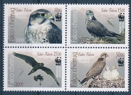 ** 2009 WWF: Sólymok Sor Négyestömbben Mi 579-582 A - Altri & Non Classificati