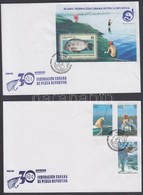 2009 30 éves A Kubai Sporthorgászat Egyesület 3 érték Mi 5322-5324 + Blokk Mi 270 2 Db FDC-n - Autres & Non Classés