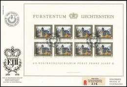 1978 II. Ferenc Uralkodói évfordulója 4 Klf Kisív 4 FDC-n - Altri & Non Classificati