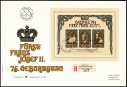 1981 II. Ferenc József Születésnapja Blokk FDC - Otros & Sin Clasificación