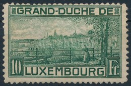 * 1923 Erzsébet Hercegnő: Látkép Blokkból Kitépett Bélyeg Mi 142 (gumihiba, Betapadás / Gum Disturbance) - Autres & Non Classés