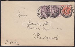 1899 1/2p + 2 X 1p Levélen Magyarországra / On Cover To Hungary - Altri & Non Classificati