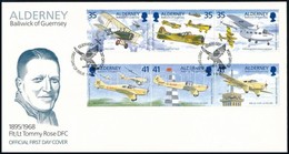 1995 Repülők Sor Hármascsíkokban FDC,
Airplanes Set In Stripe Of 3 FDC
Mi 83-88 - Altri & Non Classificati