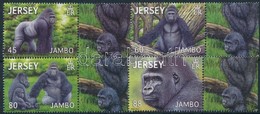 ** 2012 Gorilla ívszéli Sor Mi 1671-1674 - Altri & Non Classificati