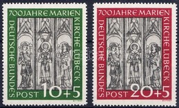 ** 1951 Lübecki Maria Templom Sor Mi 139-140 - Sonstige & Ohne Zuordnung