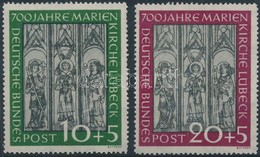 ** 1951 Marienkirche Lübeck Sor / Set Mi 139-140 - Altri & Non Classificati