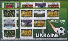 ** 2012 UEFA Labdarúgó Európa Bajnokság 16 Db-os ívsor A Résztvevő Országok Csapataival - Altri & Non Classificati