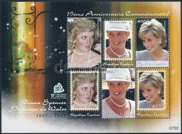 ** 2008 Diana Hercegnő Halálának 10. évfordulója Kisív Mi 3373-3375 - Sonstige & Ohne Zuordnung