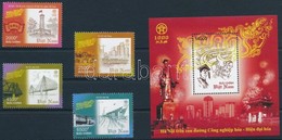 ** 2010 100 éves Hanoi Sor Mi 3557-3560 + Blokk Mi 155 - Altri & Non Classificati