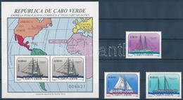 ** 1987 Vitorlás Hajók Sor + Blokk,
Sailing Boat Set + Block
Mi 523-525 + 11 - Altri & Non Classificati