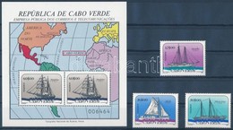 ** 1987 Vitorlás Hajók Sor + Blokk,
Sailing Boat Set + Block
Mi 523-525 + 11 - Otros & Sin Clasificación