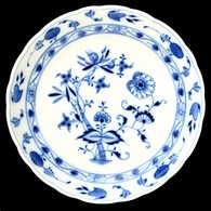 Meissen Tál, Máz Alatti Festéssel, Apró Lepattanással, D: 27 Cm - Altri & Non Classificati