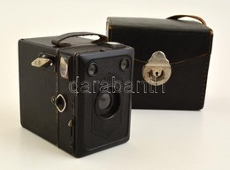 Cca 1930  Zeiss Ikon Era Box 6x9-es Fényképezőgép, Goerz Frontar Objektívvel, Eredeti Bőr Tokjában, Működőképes, Jó álla - Appareils Photo