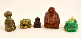 Nevető Buddha és Egyéb Távol-keleti Figurák, 5 Db - Otros & Sin Clasificación