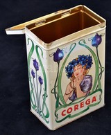 Dekoratív 'Corega' Szecessziós Motívumos Fém Doboz, 7,5×12×17 Cm - Sonstige & Ohne Zuordnung